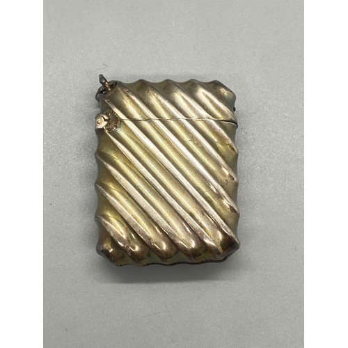 57 - Vintage silver plated vesta case.