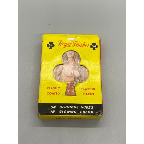 124 - Vintage Royal Flushes nude playing cards. Complete.