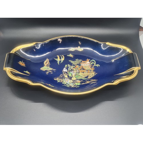 38 - Carlton ware blue mikado long dish
31cm l