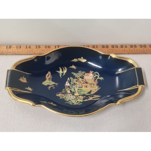 38 - Carlton ware blue mikado long dish
31cm l