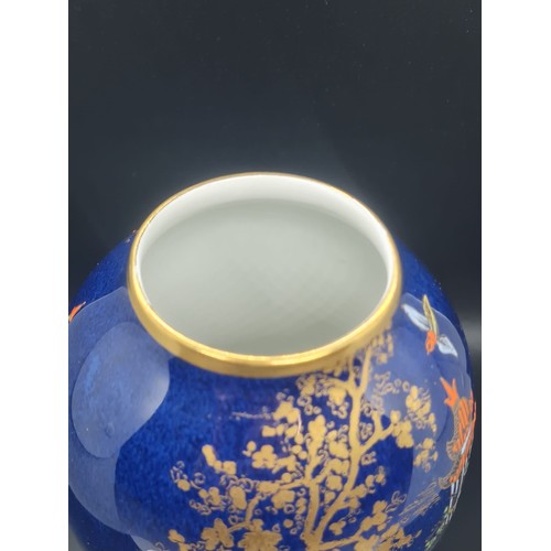 39 - Carlton ware blue mikado vase.
20cm h