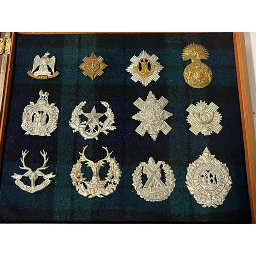 291 - collection of military badges in presentation box