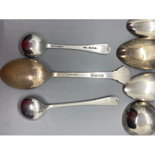 88 - Selection of silver spoons. 79.61g