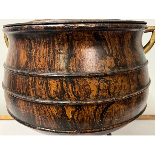 26 - Cast iron Falkirk potjie pot/cauldron 6 gallon with lid, 3 legs & lug handles was made by Falkirk Ir... 