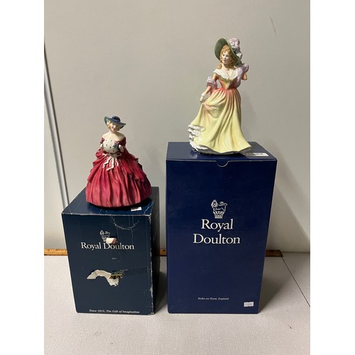 481 - 2 boxed royal doulton figurines Genevieve & Katie