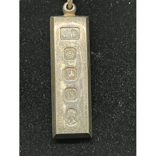 7 - large heavy silver ingot on silver chain
45 grams