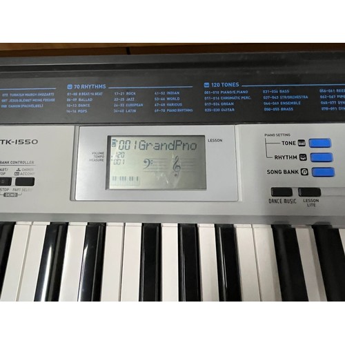 281 - Casio CTK-1550 Keyboard on stand.