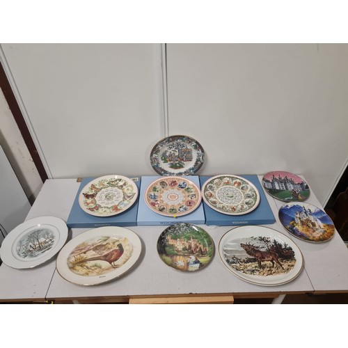 305 - Selection of collectors plates to include Wedgewood etc.