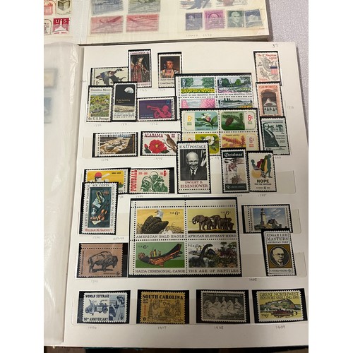 32 - 5 x albums of comprehensive USA stamps covering early - modern including many unmarked commemorative... 