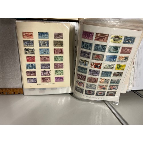 32 - 5 x albums of comprehensive USA stamps covering early - modern including many unmarked commemorative... 