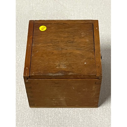 36 - fine example of a small boxed compass with gimbals made in england , mid 19th century