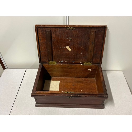 51 - antique mahogany document box
50cm l x 30cm