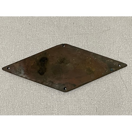 64 - diamond plate from an early type 4 A1A-A1A class 41 warship locomotives d600 to d604 , north british... 