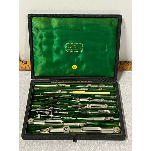 65 - The practical draughtmans set in original fitted case