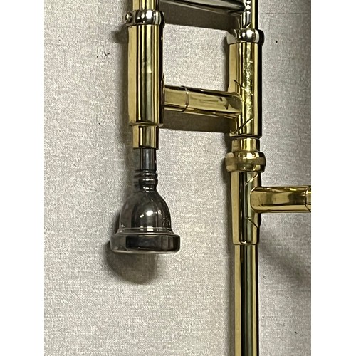 73 - Brass trumbone & hardcase by the olds company