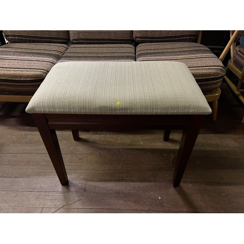 294 - Upholstered piano stool.