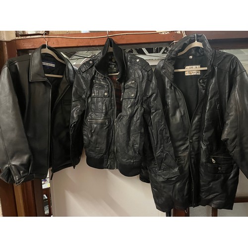 453 - 3 x Vintage leather jackets to include Red Herring, Real Leather & Evolution.