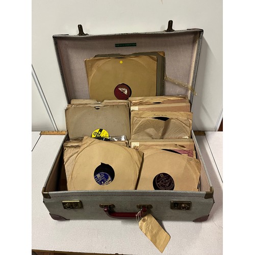 454 - Vintage case of 78's records