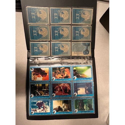 296 - ET The extraterrestrial trading carding collection complete with binder & certificate of authenticit... 