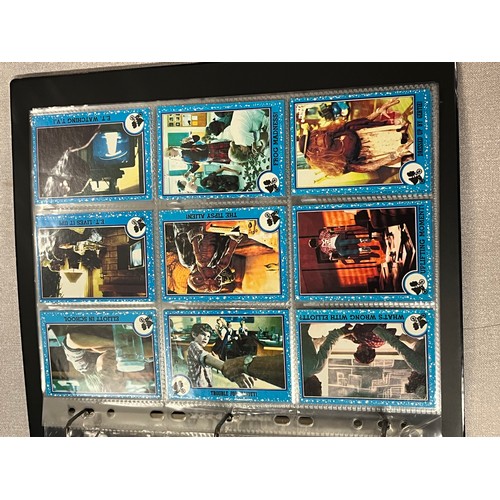 296 - ET The extraterrestrial trading carding collection complete with binder & certificate of authenticit... 