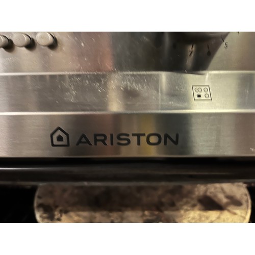 217 - Stainless steel Ariston range 4 ring induction hob electric cooker. working.
90cm w x 60cm d x 96cm ... 