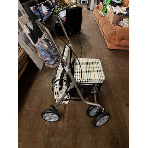 358 - Cielo stroller/rollator with matching bag.