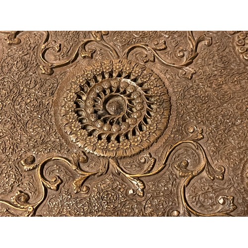 1 - Indian Highly carved wooden cigar box- RAF Motif to the inside of the lid. 'Aircraft Depot India- R.... 