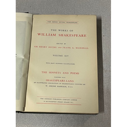 263 - The Henry Irving Works of Shakespeare, Gresham Publishing 1907, Full-set 14 vols