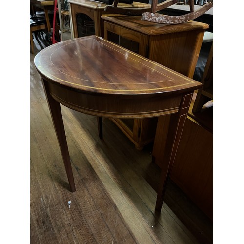 116 - Edwardian style Demilune table