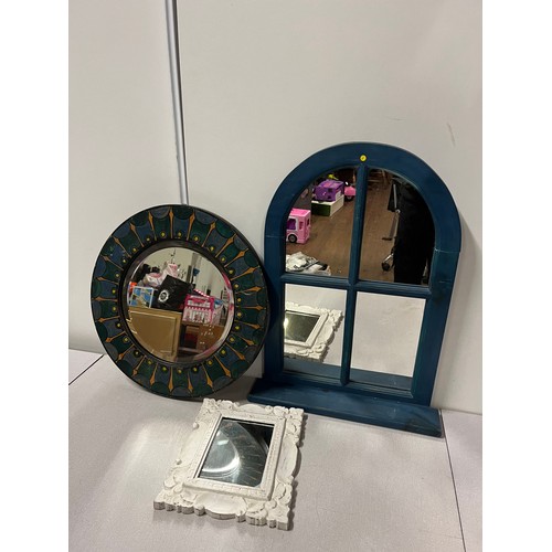 456 - 3 assorted mirrors.