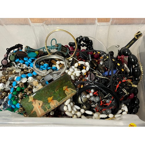 219 - Large lot of costume jewellery