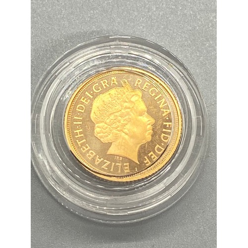 251 - 2006 gold proof half sovereign with certificate of authenticity (No. 2345) in presentation case.