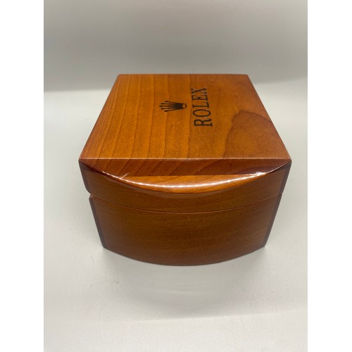 252 - Luxury Rolex wooden watch storage box - after market.