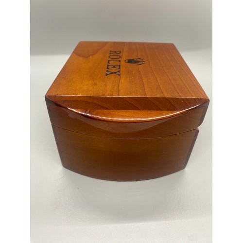 252 - Luxury Rolex wooden watch storage box - after market.