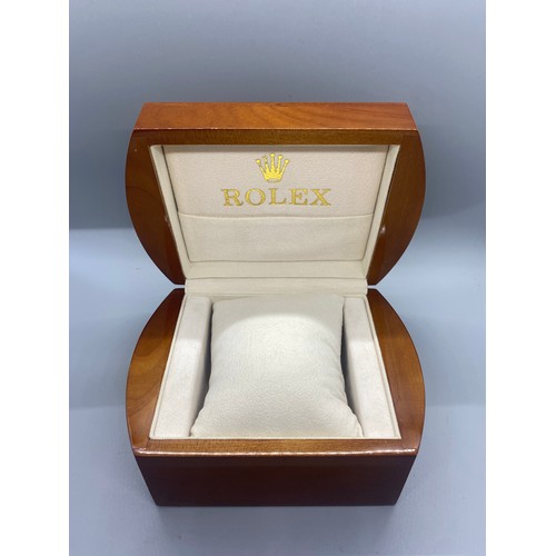 252 - Luxury Rolex wooden watch storage box - after market.