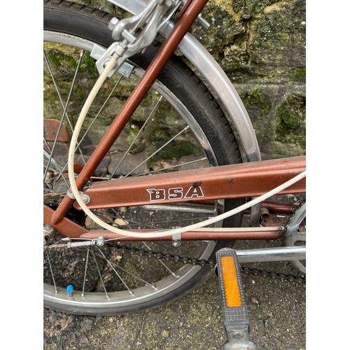 80 - Vintage Shopper BSA bicycle.