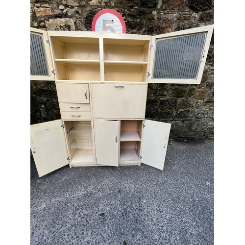 23 - Vintage 1950's Hygena kitchen cabinet
180cm h x 110cm w x 40cm d