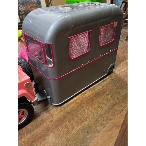 443 - Our Generation camper van and Jeep along with moped.
jeep & caravan 126cm l x 48cm h