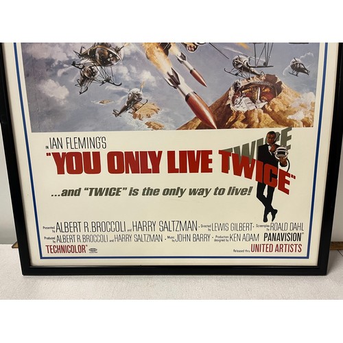 88 - large framed james bond poster of you only live twice
98cm x 67cm