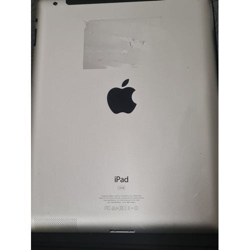 197 - 16 gb iPad with case & charger has been factory reset