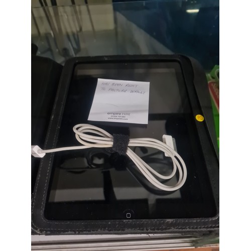 197 - 16 gb iPad with case & charger has been factory reset