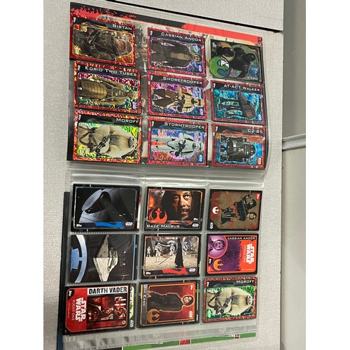 295 - album of starwars collectors cards aprox 100 cards in total