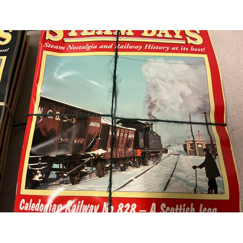 499 - collection of steam days train magazines 2012, 13, 14 full years