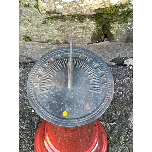 308 - Glazed ceramic garden sun dial
46cm tall