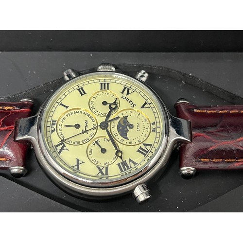 73 - New Stauer Graves Men's Automatic Watch with original box.