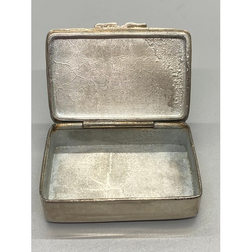 222 - 19th century silver plated snuff box.