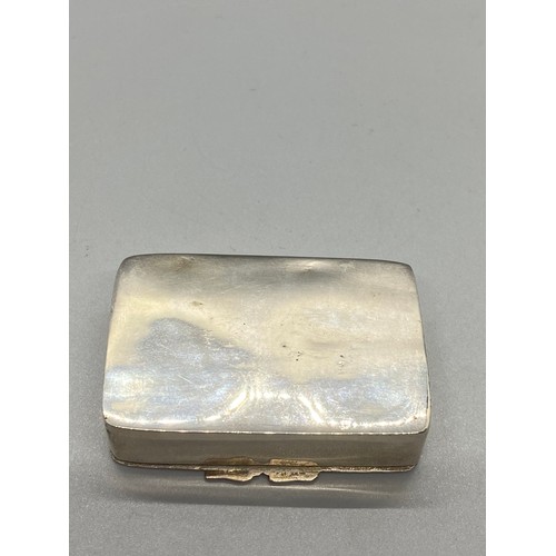 222 - 19th century silver plated snuff box.