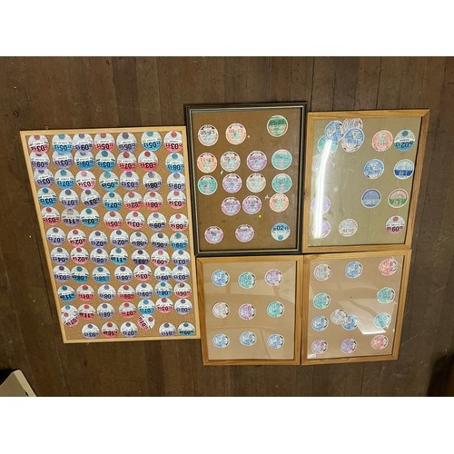 336 - quantity of tax discs framed