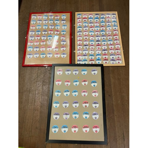 340 - quantity of tax discs framed