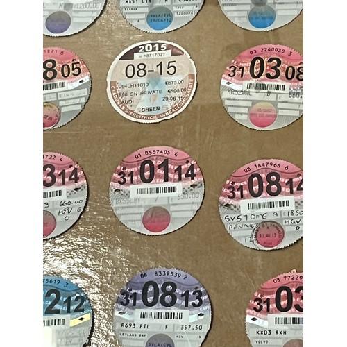 340 - quantity of tax discs framed